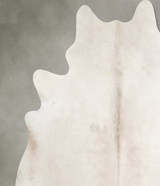 Champagne XX-Large Brazilian Cowhide Rug 7'5"H x 7'2"W #A55565 by Hudson Hides
