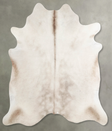 Champagne X-Large Brazilian Cowhide Rug 6'10"H x 6'6"W #A55566 by Hudson Hides