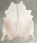 Champagne X-Large Brazilian Cowhide Rug 7'6"H x 6'7"W #A55567 by Hudson Hides