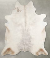 Champagne X-Large Brazilian Cowhide Rug 7'3"H x 6'7"W #A55571 by Hudson Hides