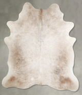 Champagne X-Large Brazilian Cowhide Rug 6'9"H x 6'0"W #A55572 by Hudson Hides