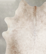 Champagne X-Large Brazilian Cowhide Rug 6'9"H x 6'0"W #A55572 by Hudson Hides