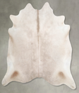 Champagne X-Large Brazilian Cowhide Rug 6'7"H x 6'9"W #A55573 by Hudson Hides