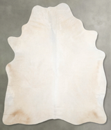 Champagne Large Brazilian Cowhide Rug 6'5"H x 5'7"W #A55575 by Hudson Hides