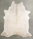 Champagne X-Large Brazilian Cowhide Rug 7'2"H x 6'2"W #A55577 by Hudson Hides