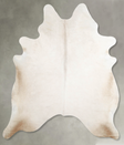 Champagne X-Large Brazilian Cowhide Rug 7'7"H x 6'4"W #A55581 by Hudson Hides