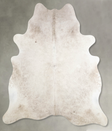 Champagne X-Large Brazilian Cowhide Rug 7'2"H x 6'8"W #A55584 by Hudson Hides