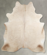 Champagne X-Large Brazilian Cowhide Rug 7'4"H x 6'5"W #A55590 by Hudson Hides