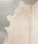 Champagne X-Large Brazilian Cowhide Rug 7'4"H x 6'5"W #A55590 by Hudson Hides