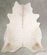 Champagne XX-Large Brazilian Cowhide Rug 7'8"H x 7'3"W #A55592 by Hudson Hides