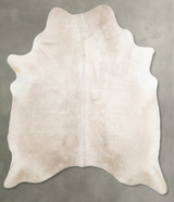 Champagne X-Large Brazilian Cowhide Rug 7'2"H x 5'11"W #A55595 by Hudson Hides