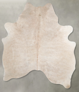 Champagne Large Brazilian Cowhide Rug 6'4"H x 5'4"W #A55596 by Hudson Hides