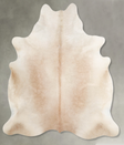 Champagne X-Large Brazilian Cowhide Rug 6'7"H x 6'3"W #A55597 by Hudson Hides