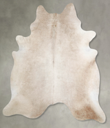 Champagne XX-Large Brazilian Cowhide Rug 7'8"H x 6'11"W #A55599 by Hudson Hides