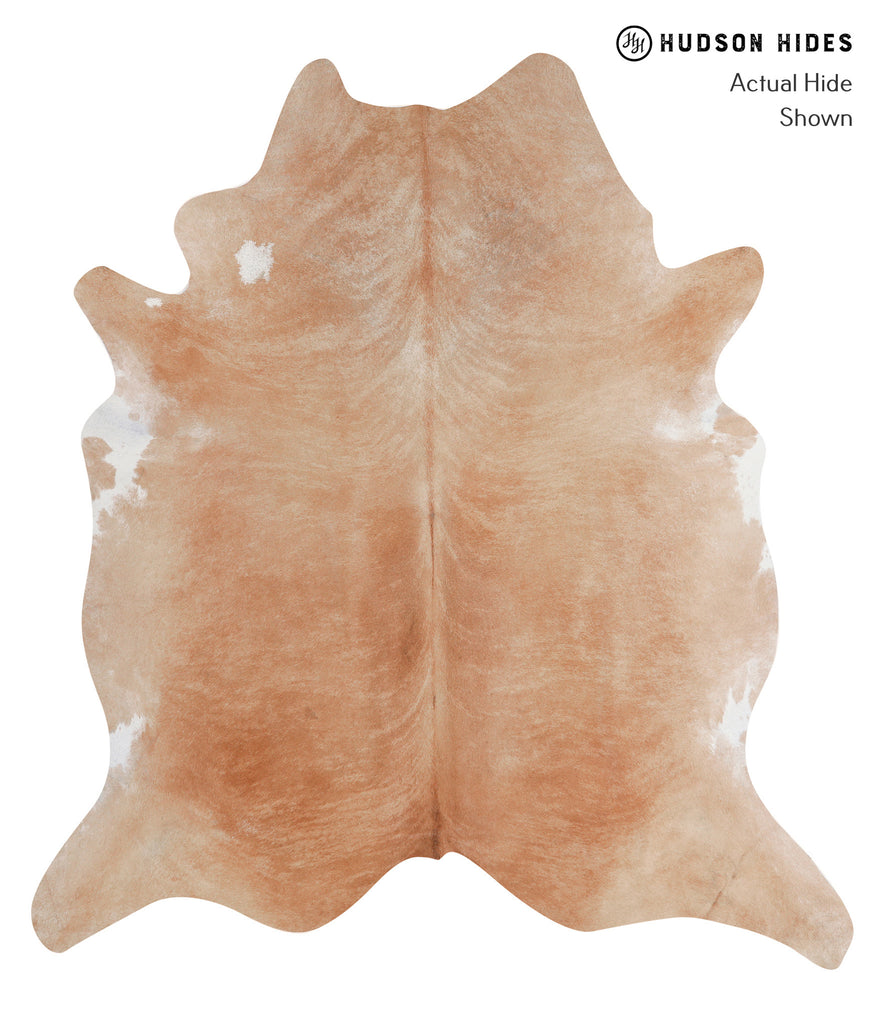 Beige XX-Large Brazilian Cowhide Rug 7'8"H x 6'11"W #A5561 by Hudson Hides