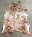Light Brindle XX-Large Brazilian Cowhide Rug 7'3"H x 7'0"W #A55619 by Hudson Hides