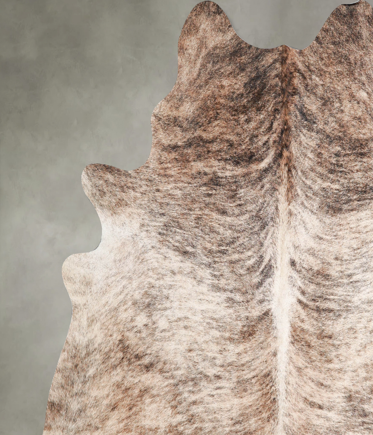 Light Brindle XX-Large Brazilian Cowhide Rug 7'3"H x 7'0"W #A55619 by Hudson Hides