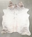 Grey Brindle Large Brazilian Cowhide Rug 6'3"H x 5'7"W #A55625 by Hudson Hides