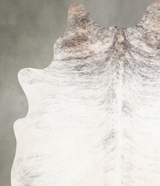 Grey Brindle Large Brazilian Cowhide Rug 6'3"H x 5'7"W #A55625 by Hudson Hides