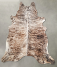 Light Brindle X-Large Brazilian Cowhide Rug 7'0"H x 6'10"W #A55626 by Hudson Hides