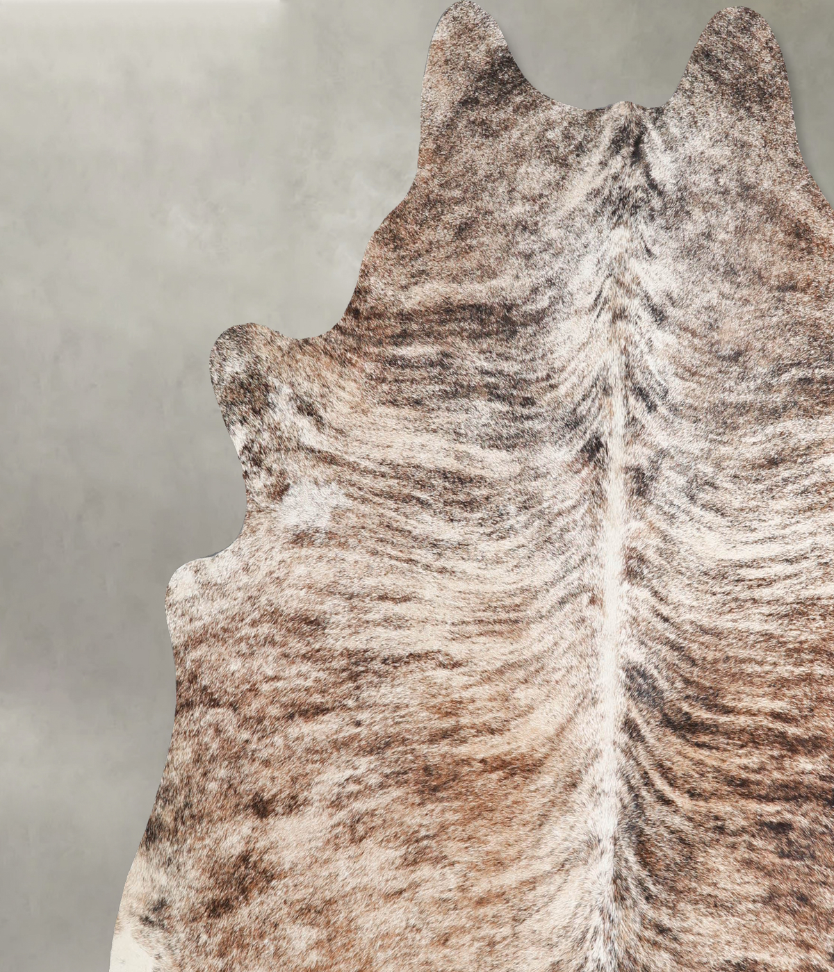 Light Brindle X-Large Brazilian Cowhide Rug 7'0"H x 6'10"W #A55626 by Hudson Hides