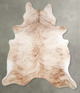 Light Brindle X-Large Brazilian Cowhide Rug 7'1"H x 6'3"W #A55627 by Hudson Hides