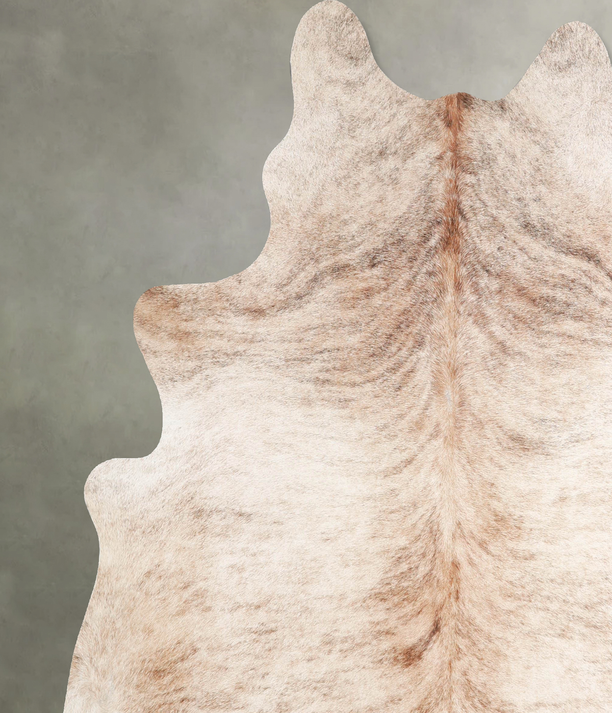 Light Brindle X-Large Brazilian Cowhide Rug 7'1"H x 6'3"W #A55627 by Hudson Hides