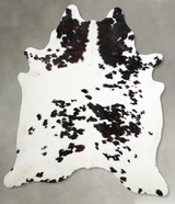 Tricolor XX-Large Brazilian Cowhide Rug 7'9"H x 6'7"W #A55633 by Hudson Hides