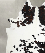 Tricolor XX-Large Brazilian Cowhide Rug 7'9"H x 6'7"W #A55633 by Hudson Hides