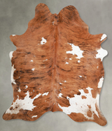 Tricolor X-Large Brazilian Cowhide Rug 7'7"H x 6'3"W #A55634 by Hudson Hides