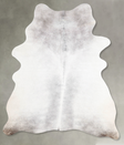 Light Grey Medium Brazilian Cowhide Rug 6'0"H x 4'2"W #A55640 by Hudson Hides
