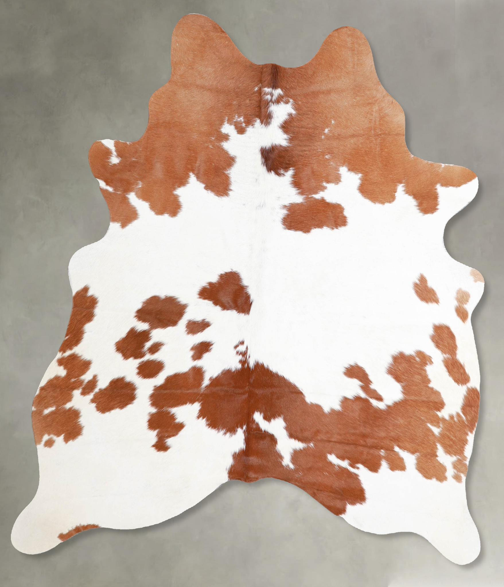 Brown and White Cowhide Rug #A55643