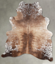 Salt and Pepper Brown Medium Brazilian Cowhide Rug 5'7"H x 4'7"W #A55644 by Hudson Hides