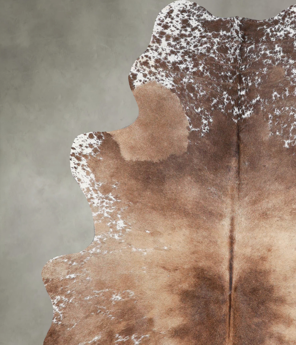 Salt and Pepper Brown Medium Brazilian Cowhide Rug 5'7"H x 4'7"W #A55644 by Hudson Hides