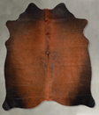 Warm Caramel Medium Brazilian Cowhide Rug 5'5"H x 4'10"W #A55645 by Hudson Hides