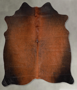 Warm Caramel Medium Brazilian Cowhide Rug 5'5"H x 4'10"W #A55645 by Hudson Hides