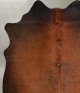 Warm Caramel Medium Brazilian Cowhide Rug 5'5"H x 4'10"W #A55645 by Hudson Hides