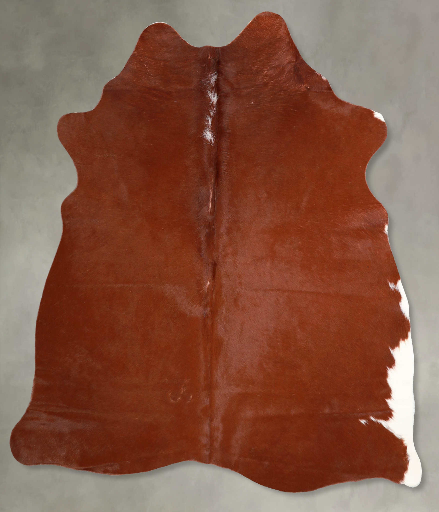 Solid Brown Cowhide Rug #A55647