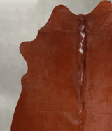 Solid Brown Medium Brazilian Cowhide Rug 5'5"H x 5'1"W #A55647 by Hudson Hides