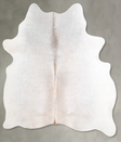 Grey with Beige Large Brazilian Cowhide Rug 6'3"H x 5'1"W #A55650 by Hudson Hides