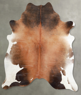 Warm Caramel Large Brazilian Cowhide Rug 6'4"H x 5'11"W #A55651 by Hudson Hides