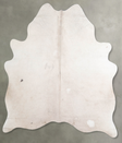 Ivory with Beige Large Brazilian Cowhide Rug 5'11"H x 5'3"W #A55652 by Hudson Hides