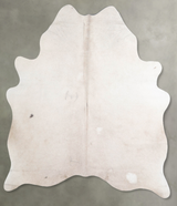 Ivory with Beige Large Brazilian Cowhide Rug 5'11"H x 5'3"W #A55652 by Hudson Hides