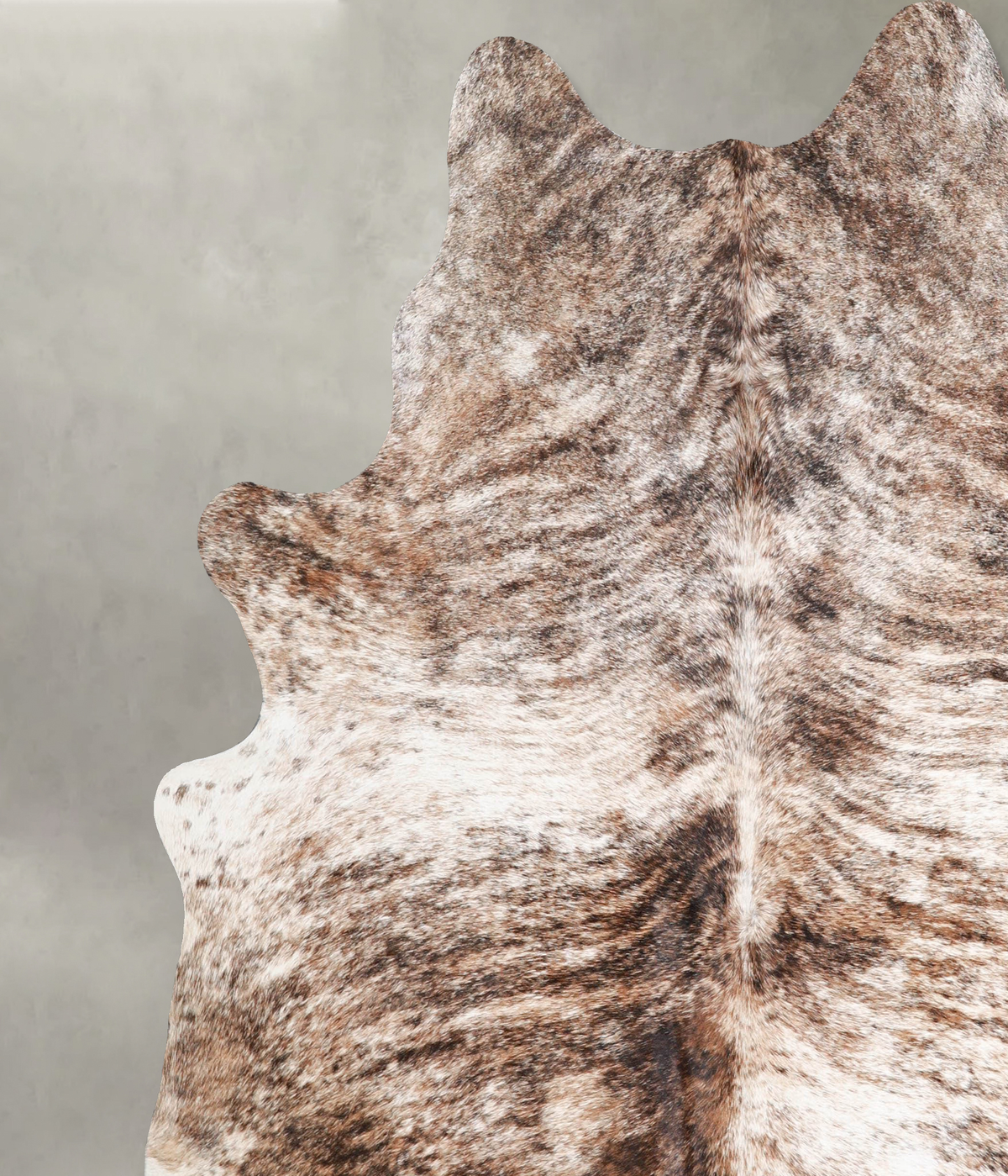 Light Brindle X-Large Brazilian Cowhide Rug 7'1"H x 6'6"W #A55655 by Hudson Hides