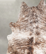Light Brindle X-Large Brazilian Cowhide Rug 7'1"H x 6'6"W #A55655 by Hudson Hides