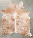 Light Brindle Large Brazilian Cowhide Rug 6'1"H x 5'2"W #A55663 by Hudson Hides