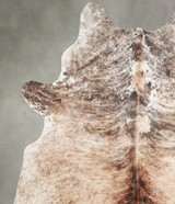 Light Brindle Large Brazilian Cowhide Rug 6'6"H x 5'8"W #A55664 by Hudson Hides