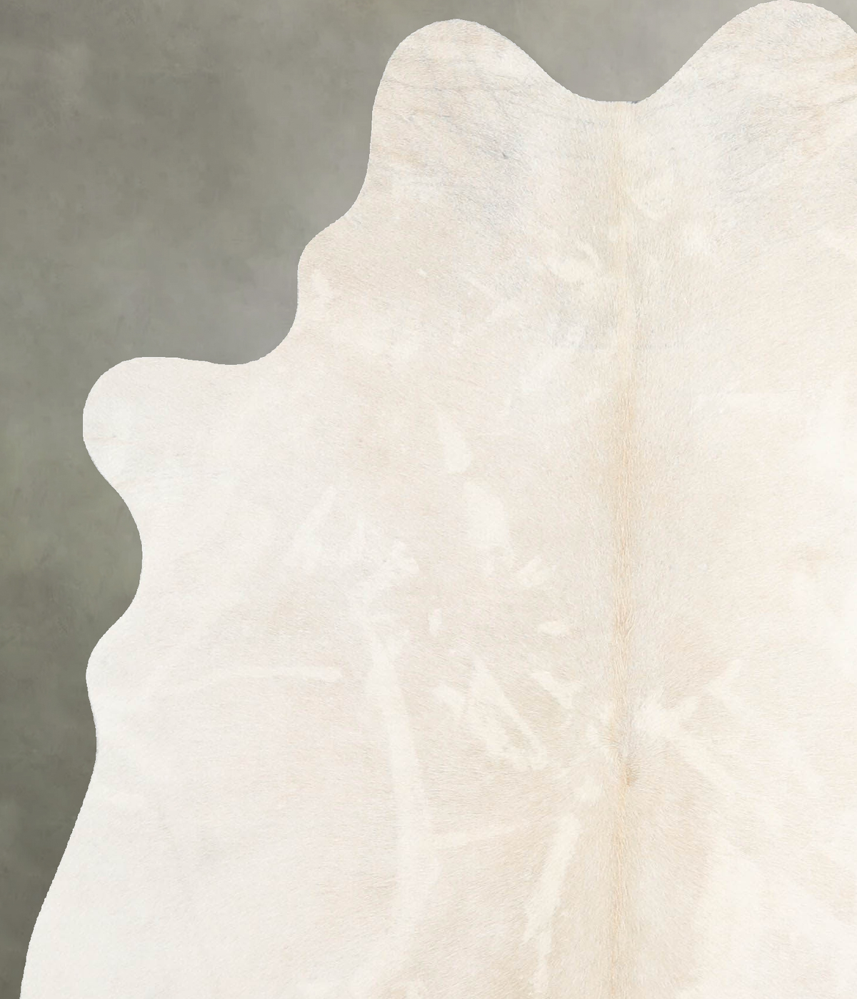 Ivory with Beige Medium Brazilian Cowhide Rug 5'7"H x 4'6"W #A55668 by Hudson Hides