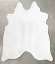 Light Grey Medium Brazilian Cowhide Rug 5'1"H x 5'3"W #A55669 by Hudson Hides