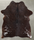 Chocolate Medium Brazilian Cowhide Rug 5'10"H x 4'6"W #A55673 by Hudson Hides